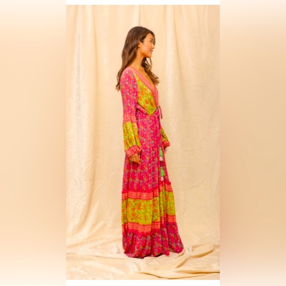 Anthropologie x Raga Lennon plunge maxi dress NWT - Large - Picture 4 of 13